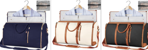 Large Capacity Travel Duffle Bag Women's Handbag Folding Suit Bag