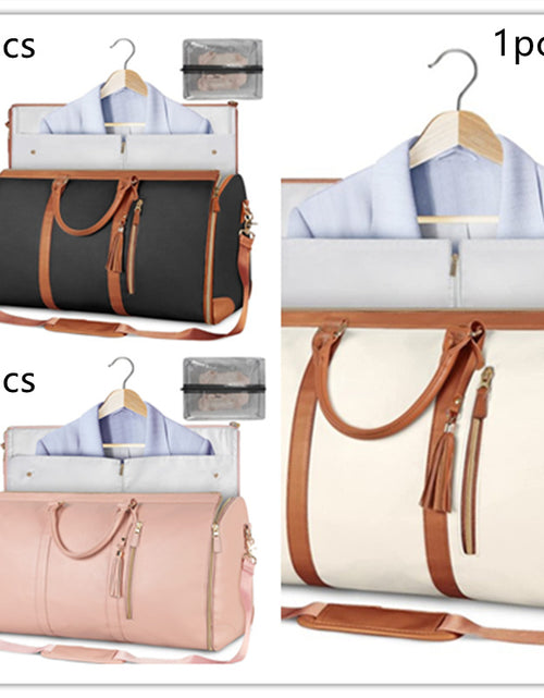 Load image into Gallery viewer, Large Capacity Travel Duffle Bag Women&#39;s Handbag Folding Suit Bag Waterproof Clothes Totes
