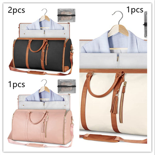 Large Capacity Travel Duffle Bag Women's Handbag Folding Suit Bag
