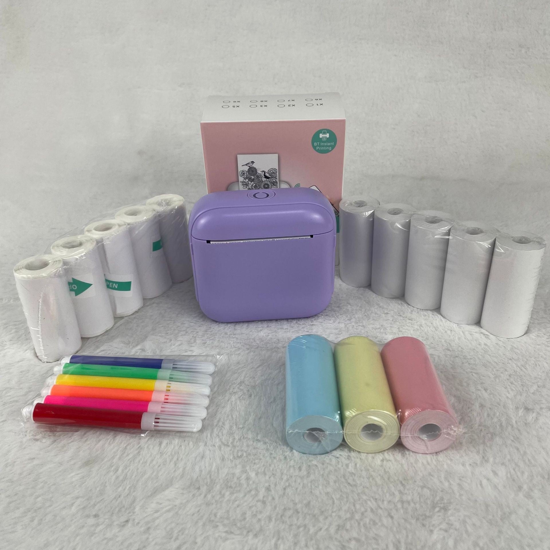Popular HD Bluetooth Thermal Printer Portable Household Mini