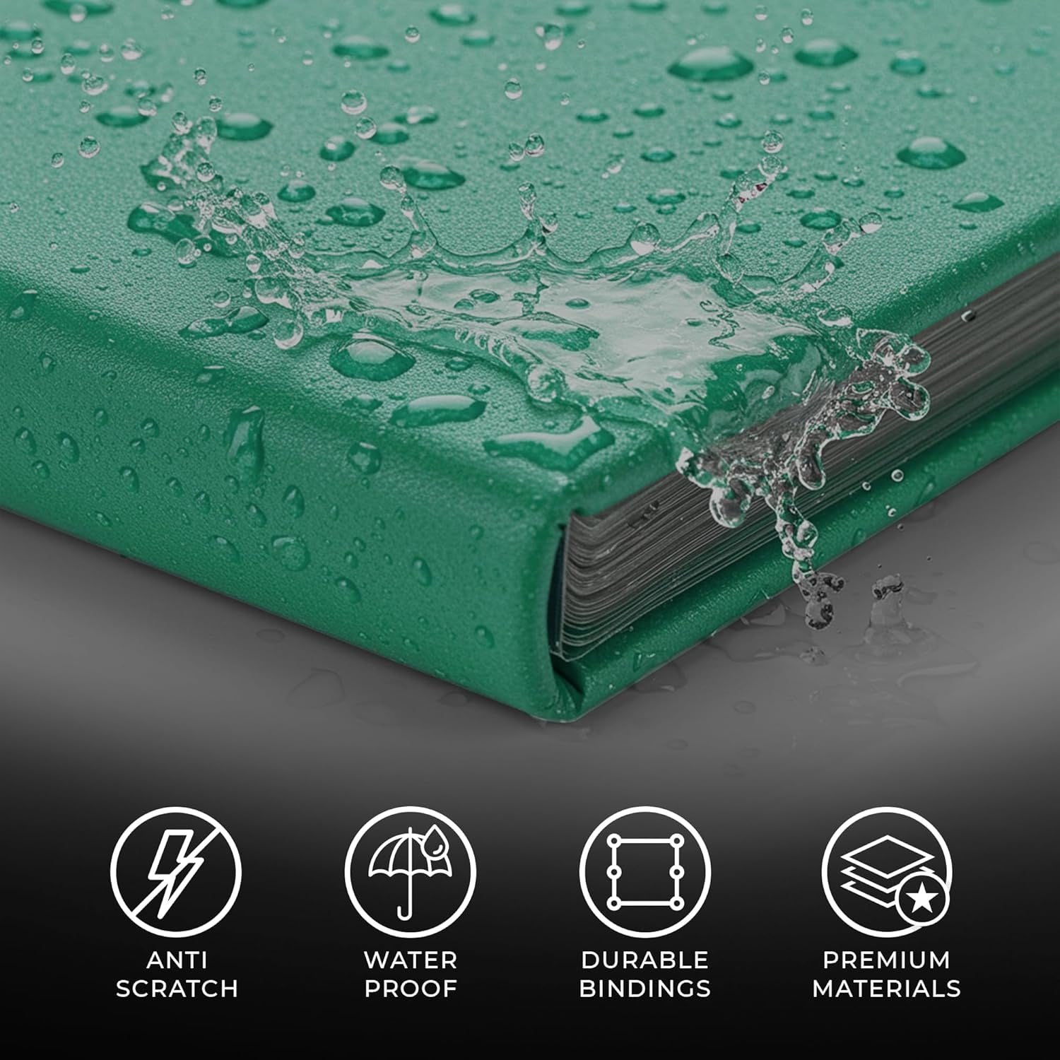 Trading Card Pro-Folio, 9-Pocket Side-Loading Pages, Holds 360 Cards, Dark Green