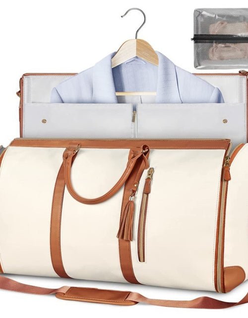 Load image into Gallery viewer, Large Capacity Travel Duffle Bag Women&#39;s Handbag Folding Suit Bag Waterproof Clothes Totes
