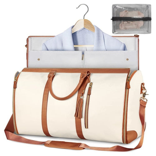 Large Capacity Travel Duffle Bag Women's Handbag Folding Suit Bag