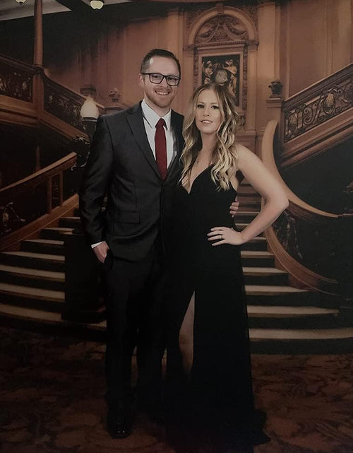 Load image into Gallery viewer, Women&#39;S Sexy Deep V Neck Split Cocktail Party Formal Bridesmaid Maxi Dress
