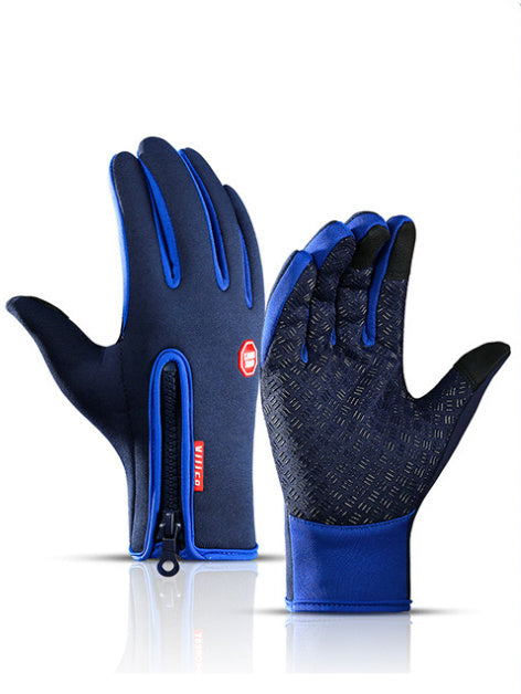 Load image into Gallery viewer, Winter Gloves Touch Screen Riding Motorcycle Sliding Waterproof Sports Gloves With Fleece
