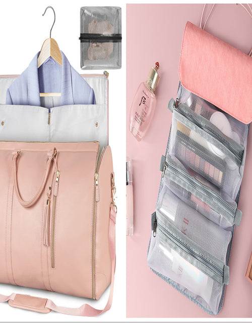 Load image into Gallery viewer, Large Capacity Travel Duffle Bag Women&#39;s Handbag Folding Suit Bag Waterproof Clothes Totes
