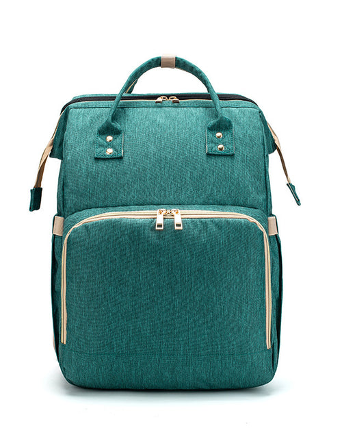 Load image into Gallery viewer, USB Charging Version Mommy Bed Backpack Folding Large Capacity Multi-function
