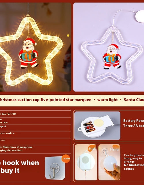 Load image into Gallery viewer, Christmas Pendant Decoration Christmas Atmosphere Led Lights Led Christmas Star Light Decoration For Window Door For Holiday
