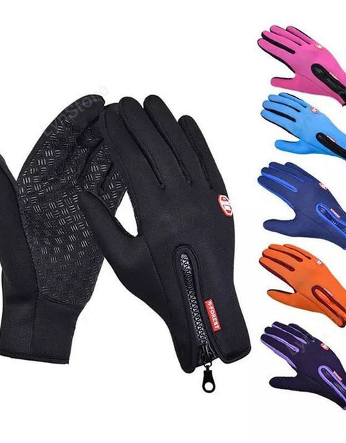 Load image into Gallery viewer, Winter Gloves Touch Screen Riding Motorcycle Sliding Waterproof Sports Gloves With Fleece
