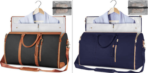 Large Capacity Travel Duffle Bag Women's Handbag Folding Suit Bag