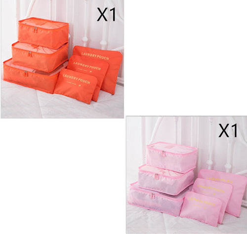 Load image into Gallery viewer, 6 PCS Travel Storage Bag Set for Clothes Tidy Organizer
