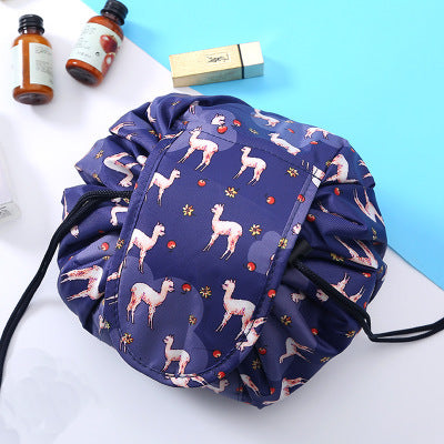 Load image into Gallery viewer, Animal Printing Large Capacity Drawstring Lazy Cosmetic Storage Bag
