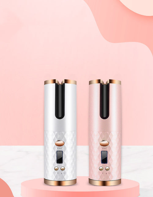 Load image into Gallery viewer, Rechargeable Automatic Hair Curler Women Portable Hair Curling Iron LCD Display Ceramic Curly Rotating Curling Wave Styer
