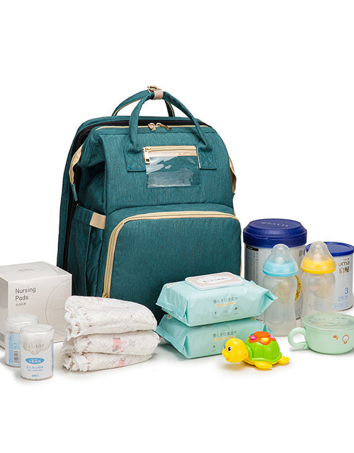 Load image into Gallery viewer, USB Charging Version Mommy Bed Backpack Folding Large Capacity Multi-function
