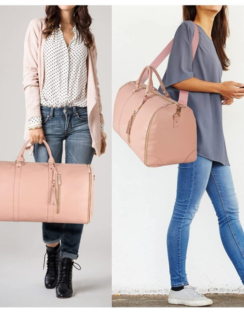 Load image into Gallery viewer, Large Capacity Travel Duffle Bag Women&#39;s Handbag Folding Suit Bag Waterproof Clothes Totes
