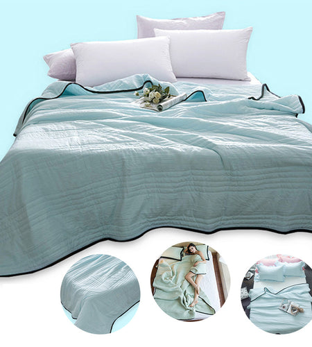 Cooling Blankets Pure Color Summer Quilt Plain Summer Cool Quilt Compressible Air-conditioning Quilt Quilt Blanket