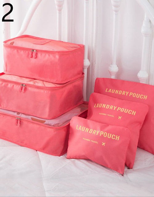 Load image into Gallery viewer, 6 PCS Travel Storage Bag Set for Clothes Tidy Organizer

