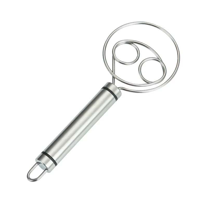 Baker’s Best Danish Dough Whisk – Dutch-Style Stainless Steel Hand Mixer for Effortless Bread, Biscuits &amp; Cakes
