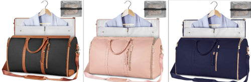 Large Capacity Travel Duffle Bag Women's Handbag Folding Suit Bag