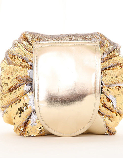 Load image into Gallery viewer, Animal Printing Large Capacity Drawstring Lazy Cosmetic Storage Bag
