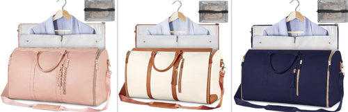 Large Capacity Travel Duffle Bag Women's Handbag Folding Suit Bag