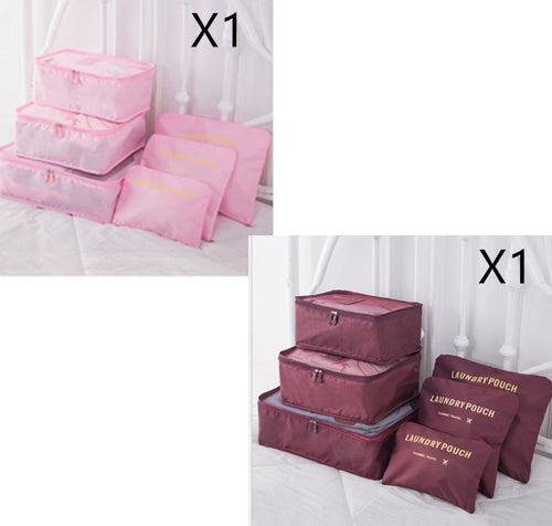 Load image into Gallery viewer, 6 PCS Travel Storage Bag Set for Clothes Tidy Organizer
