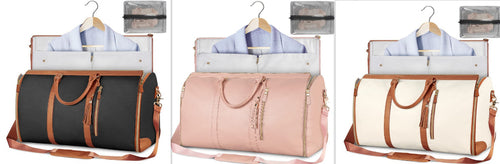 Large Capacity Travel Duffle Bag Women's Handbag Folding Suit Bag