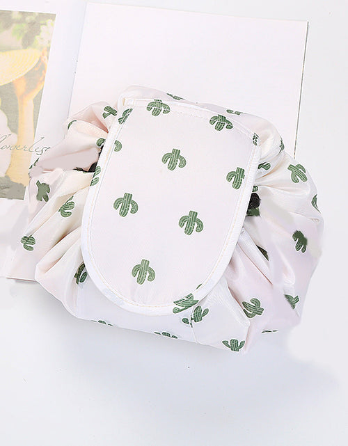 Load image into Gallery viewer, Animal Printing Large Capacity Drawstring Lazy Cosmetic Storage Bag
