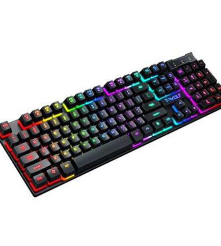 Gaming Usb Luminous Wired Keyboard Floating Manipulator