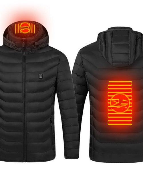 Load image into Gallery viewer, Winter Heated Jacket USB Electric Cotton Coat Zip-up Heater Thermal Clothing Heating Vest For Men
