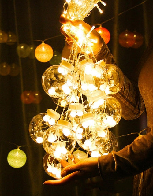 Load image into Gallery viewer, Led Wish Orbs Lighting Chain Star Moon Curtain Light Starry Sky
