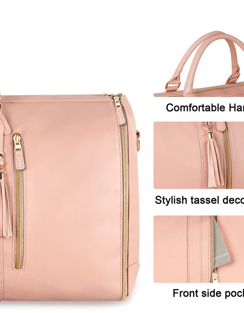 Load image into Gallery viewer, Large Capacity Travel Duffle Bag Women&#39;s Handbag Folding Suit Bag Waterproof Clothes Totes
