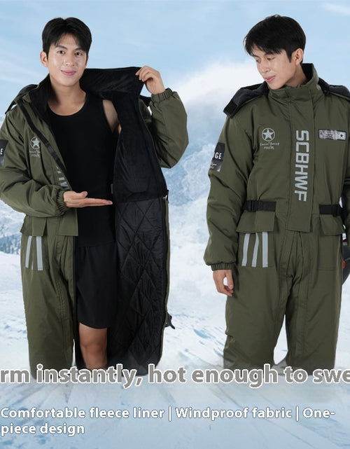 Load image into Gallery viewer, Winter Outdoors Cold-proof Cycling One-piece Work Clothes
