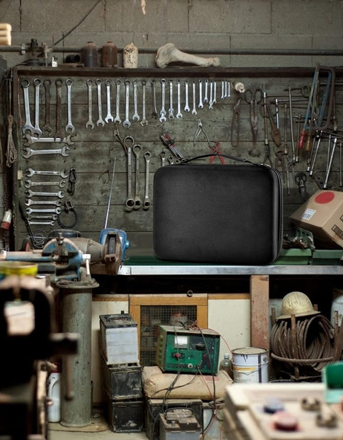 Load image into Gallery viewer, Hard Battery Organizer Storage Box, Carrying Case Bag Holder - Holds 148 Batteries AA AAA C D 9V - with Battery Tester BT-168 (Batteries Are Not Included)
