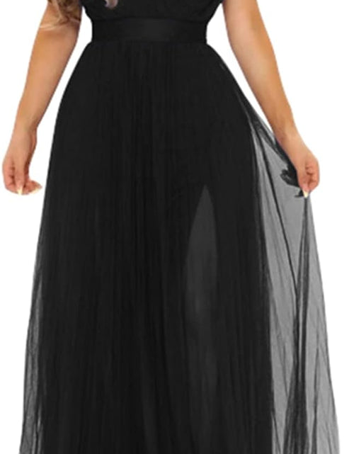 Load image into Gallery viewer, Women&#39;S Sexy Deep V Neck Split Cocktail Party Formal Bridesmaid Maxi Dress
