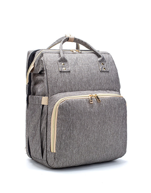 Load image into Gallery viewer, USB Charging Version Mommy Bed Backpack Folding Large Capacity Multi-function
