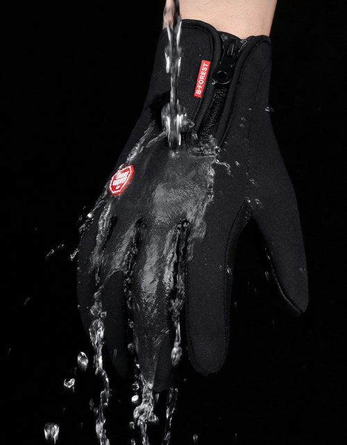 Load image into Gallery viewer, Winter Gloves Touch Screen Riding Motorcycle Sliding Waterproof Sports Gloves With Fleece
