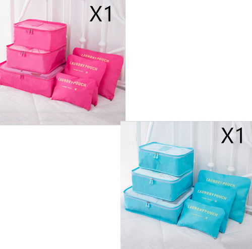Load image into Gallery viewer, 6 PCS Travel Storage Bag Set for Clothes Tidy Organizer
