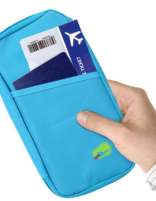 Load image into Gallery viewer, Travel Passport Wallet 12Cells Ticket ID Credit Card Holder Water Repellent Documents Phone Organizer
