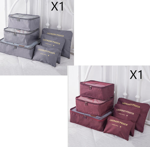 Load image into Gallery viewer, 6 PCS Travel Storage Bag Set for Clothes Tidy Organizer
