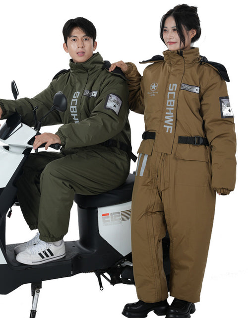 Load image into Gallery viewer, Winter Outdoors Cold-proof Cycling One-piece Work Clothes
