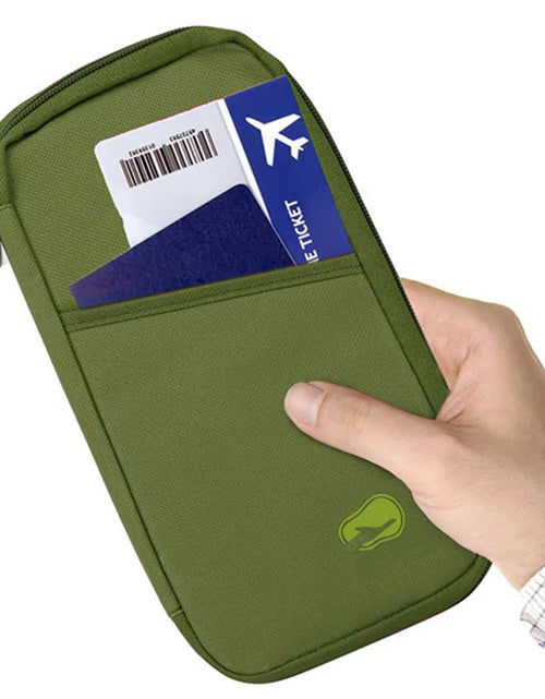 Load image into Gallery viewer, Travel Passport Wallet 12Cells Ticket ID Credit Card Holder Water Repellent Documents Phone Organizer
