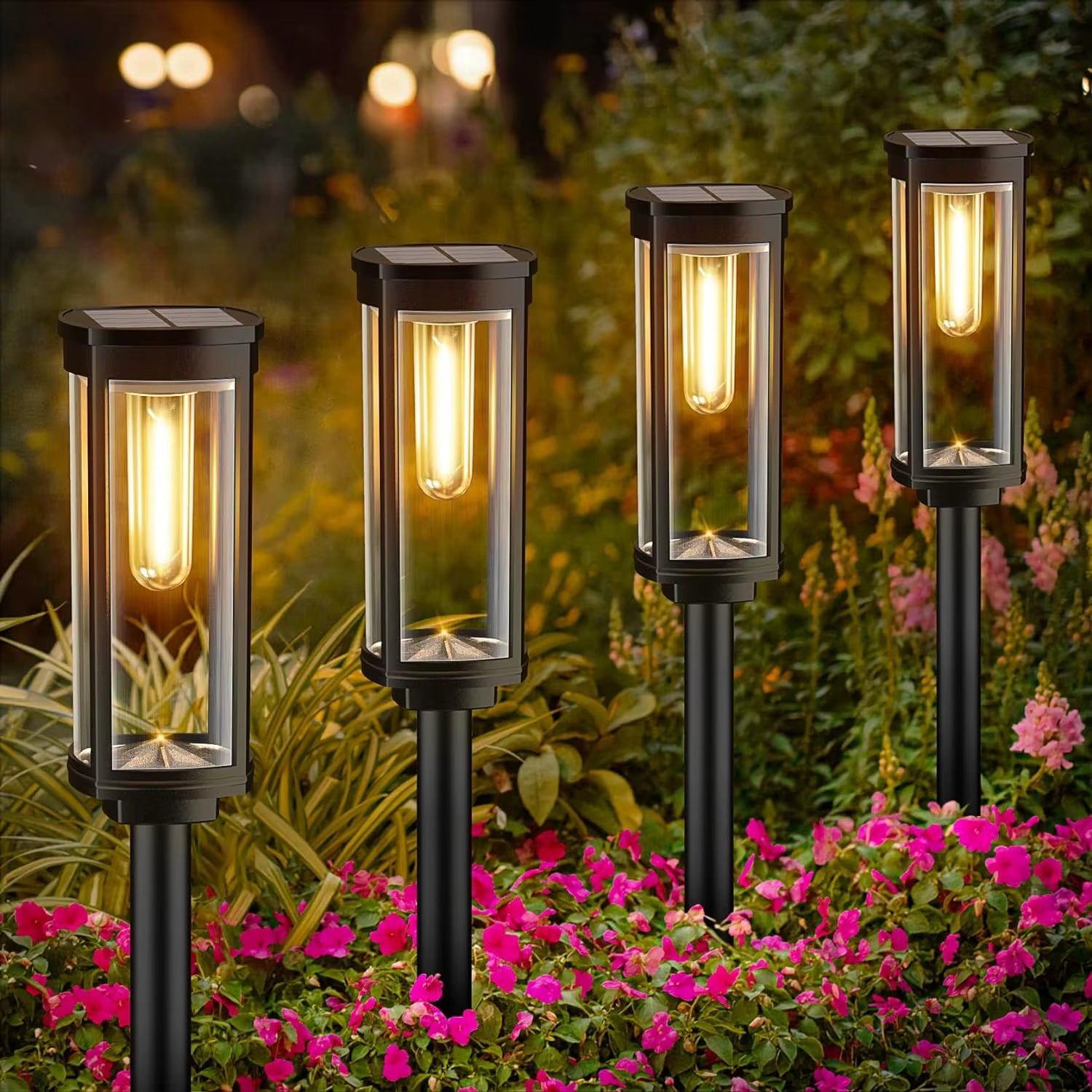 GlowPath Solar Lights – Waterproof LED Outdoor Lighting for Garden, Yard, Patio &amp; Walkways