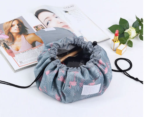 Load image into Gallery viewer, Animal Printing Large Capacity Drawstring Lazy Cosmetic Storage Bag
