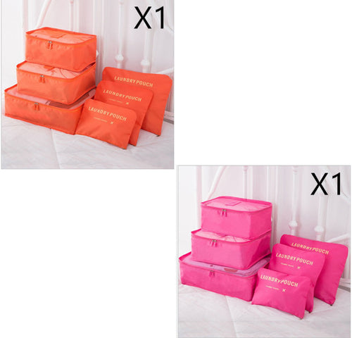 Load image into Gallery viewer, 6 PCS Travel Storage Bag Set for Clothes Tidy Organizer
