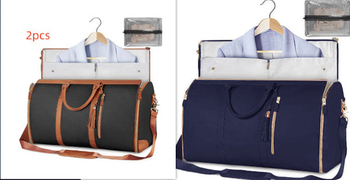 Large Capacity Travel Duffle Bag Women's Handbag Folding Suit Bag