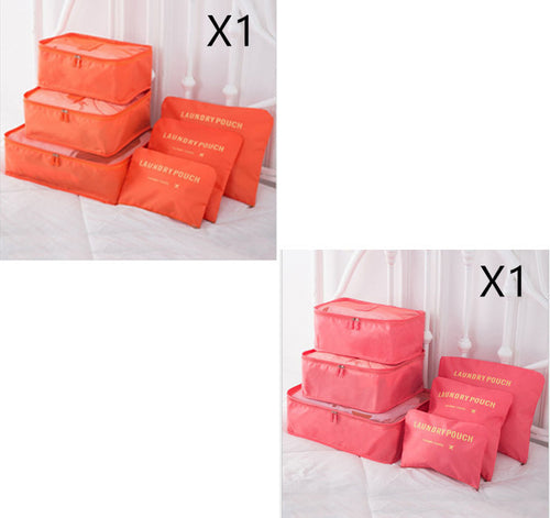Load image into Gallery viewer, 6 PCS Travel Storage Bag Set for Clothes Tidy Organizer
