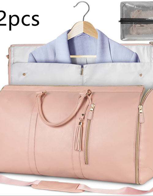 Load image into Gallery viewer, Large Capacity Travel Duffle Bag Women&#39;s Handbag Folding Suit Bag Waterproof Clothes Totes
