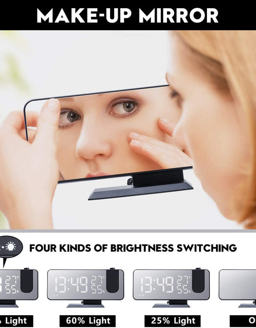 Load image into Gallery viewer, LED Projection Digital Alarm Clock Phone Charger
