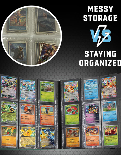 Load image into Gallery viewer, Trading Card Pro-Folio, 9-Pocket Side-Loading Pages, Holds 360 Cards, Dark Green
